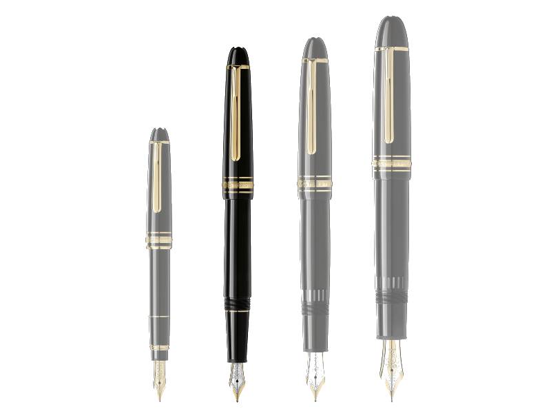 FOUNTAIN PEN CLASSIQUE GOLD COATED MEISTERSTUCK MONTBLANC 106513/106514